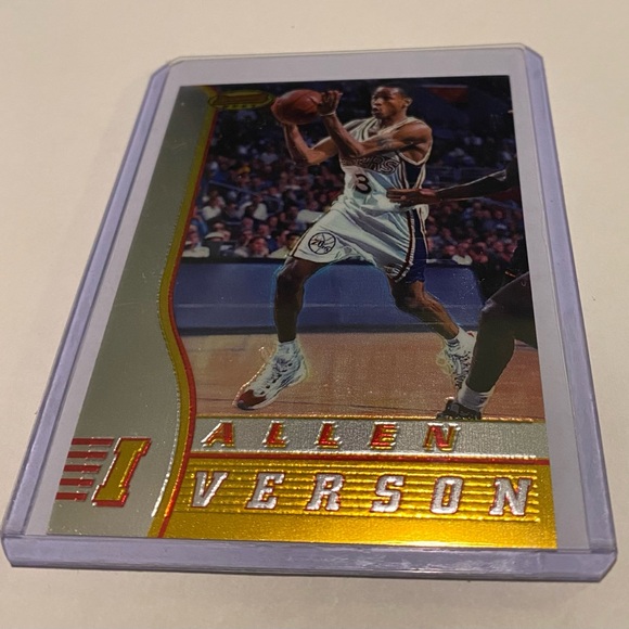 Allen Iverson RC Rookie 1997 Bowman’s Best Basketball Card #R-1 Vintage - Picture 1 of 3